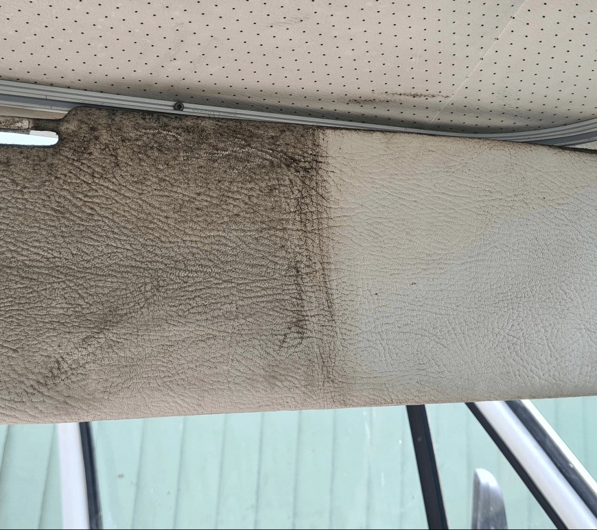 Visor 50-50 dirty to clean